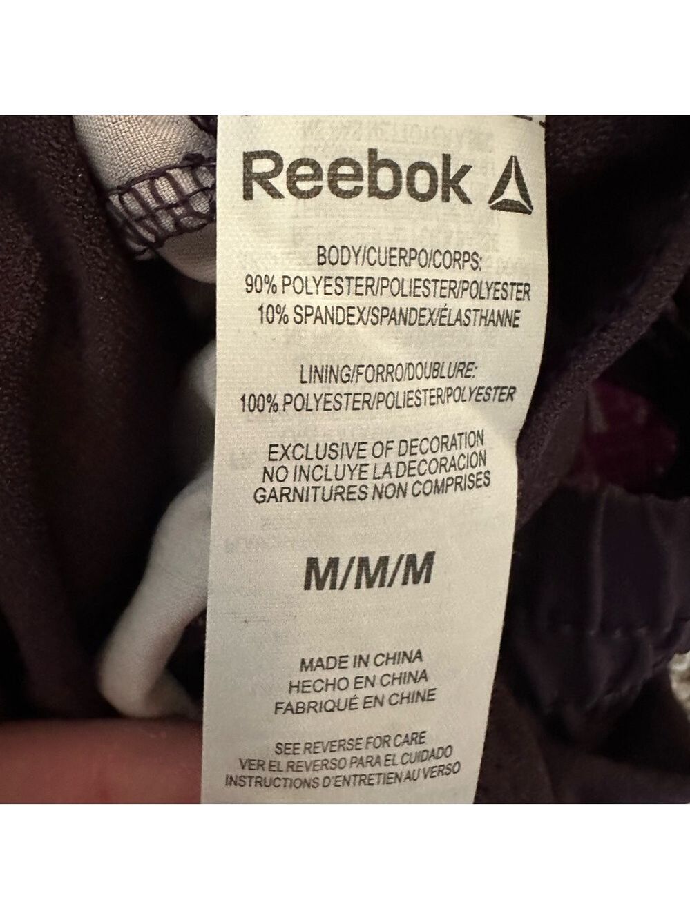 Reebok Womens Printed Essential Running Short with Pockets Pink Camouflage Med - Picture 8 of 9